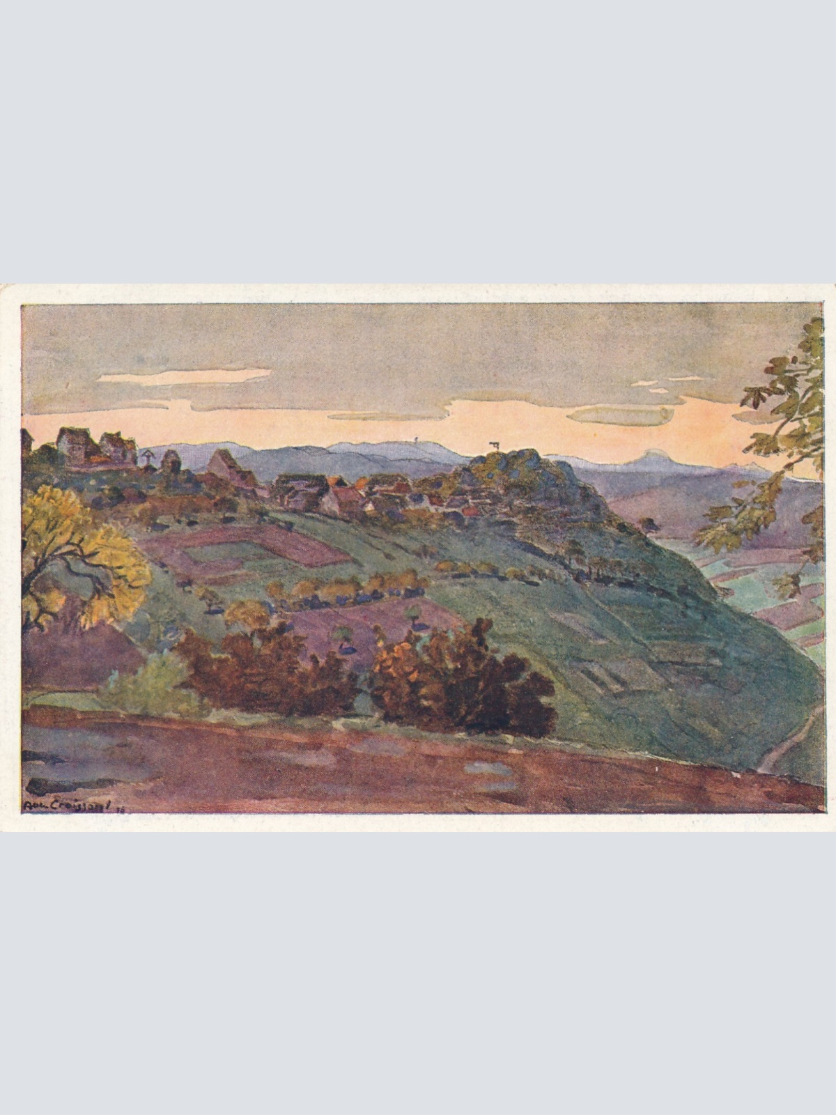 AK, Dorf und Burg Stauf, Rheinland-Pfalz, Ansichtskarte (S3742)