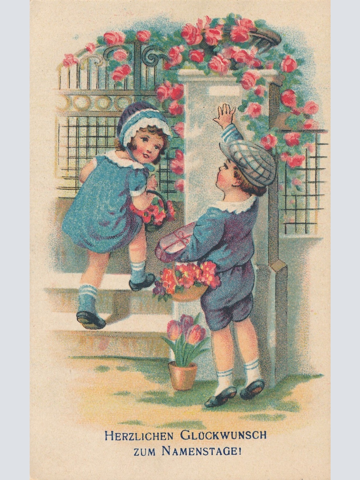 AK, Herzlichen Glückwunsch zum Namenstage, Ansichtskarte (S3660)