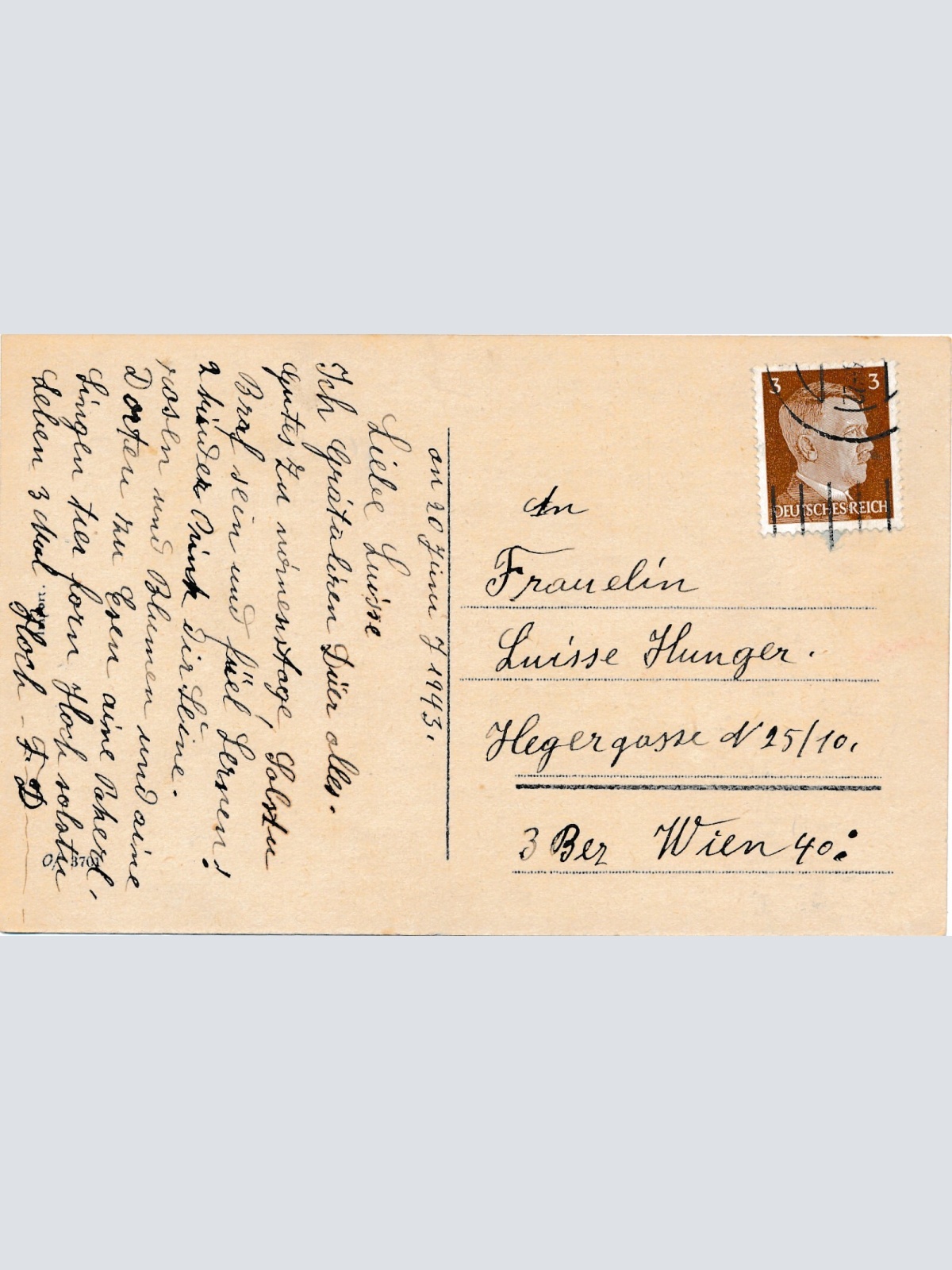 AK, Herzlichen Glückwunsch zum Namenstage, Ansichtskarte (S3660)