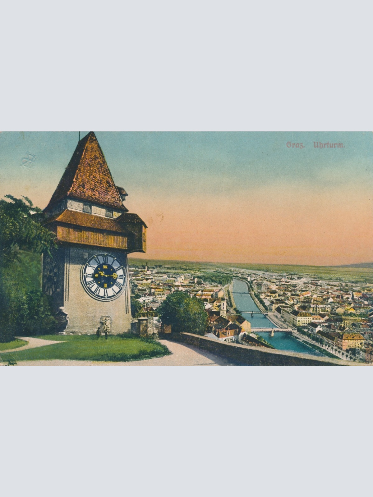 AK aus Graz Uhrturm Steiermark Ansichtskarte (13685)
