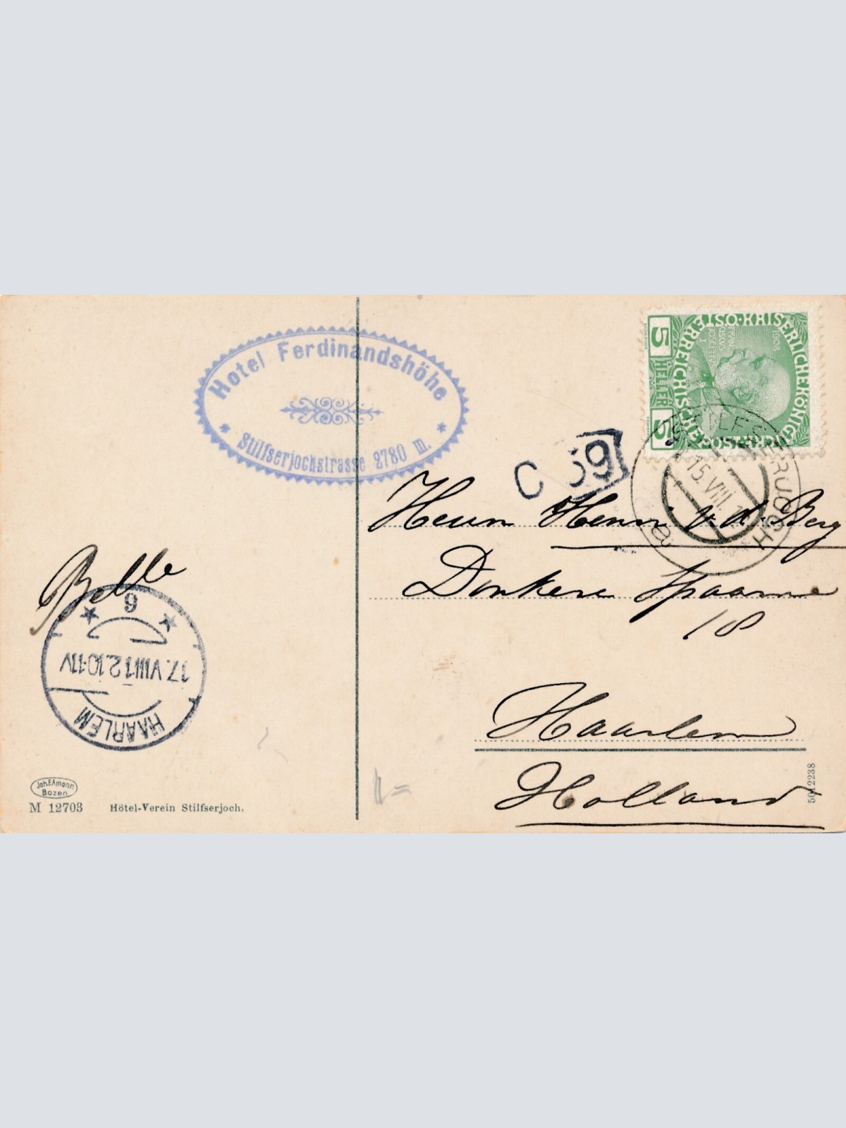 AK, Die Serpentinen der Stilfserjochstraße, Italien (S3522)