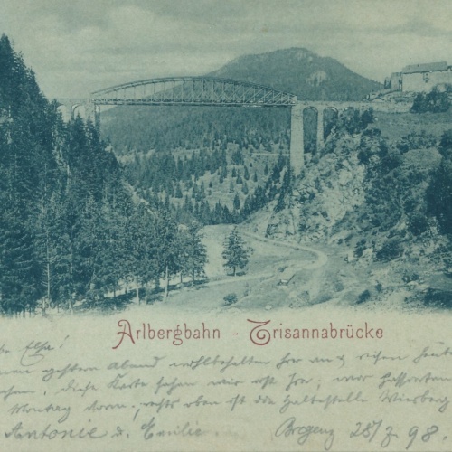 AK, Strengen, Tirol, Trisannabrücke (S3547)