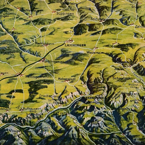 AK, Relief-AK Nr. 23, Baden-Württemberg, Ansichtskarte (S3773)