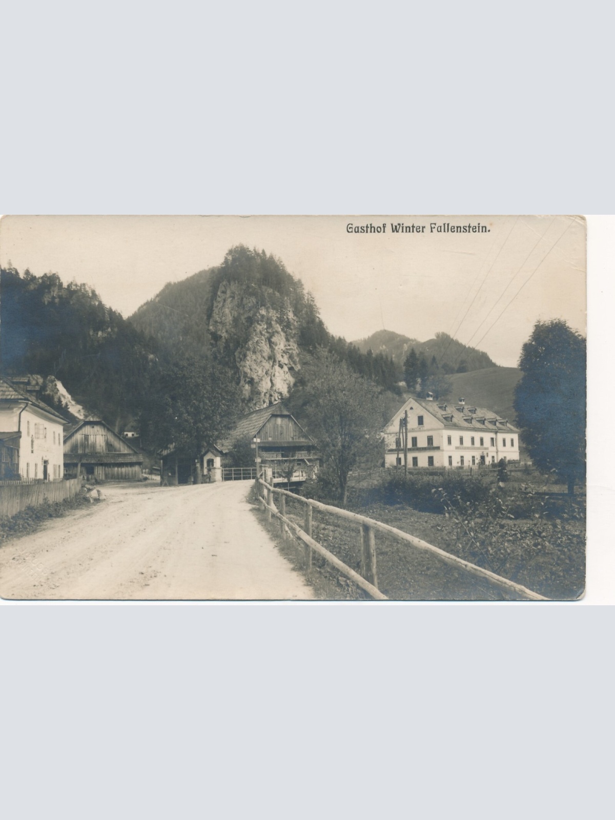 AK aus Fallenstein mit Gasthof Winter Steiermark Ansichtskarte (13607)