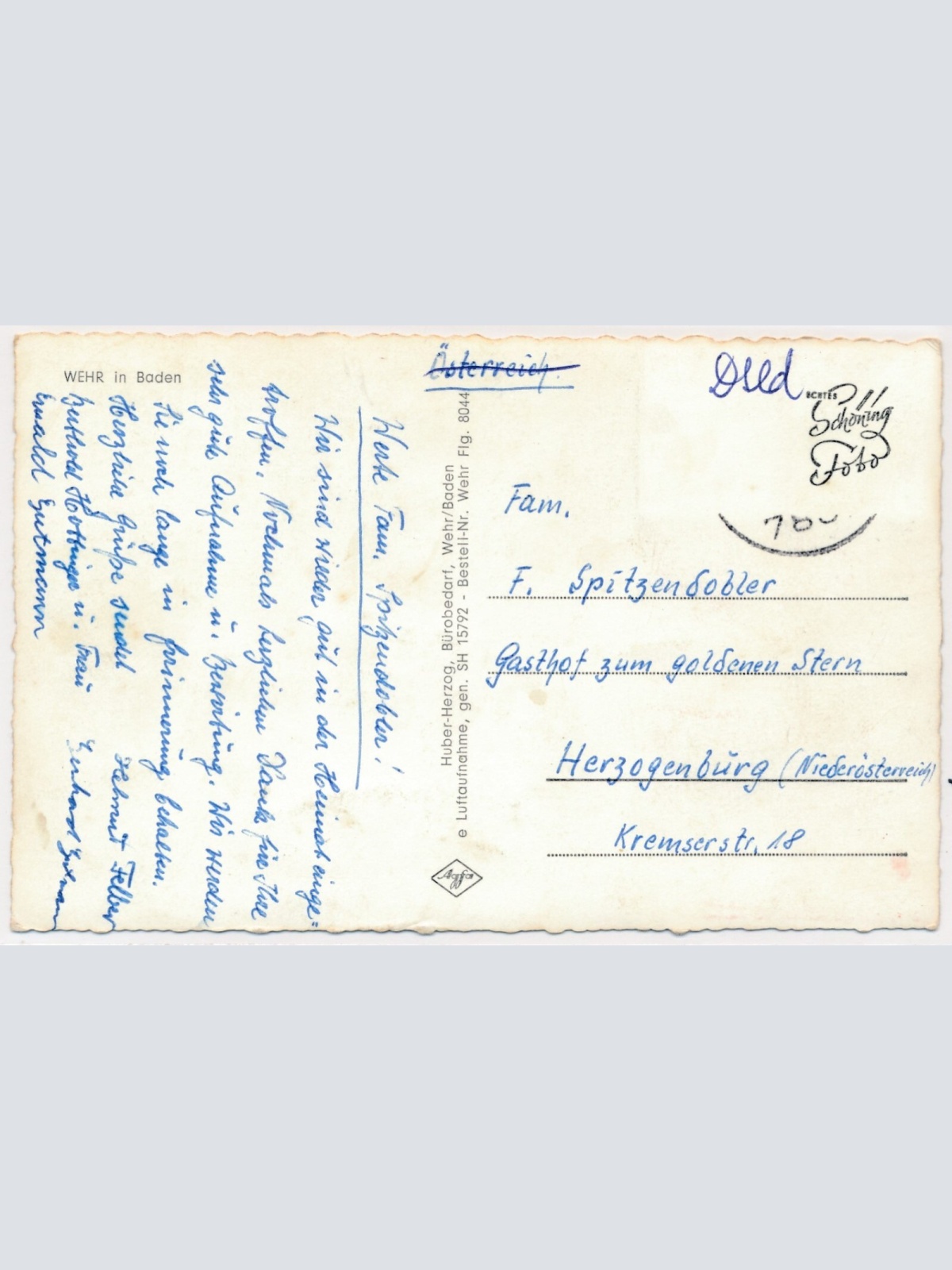 AK, Wehr, Baden-Württemberg, Ansichtskarte (S3820)