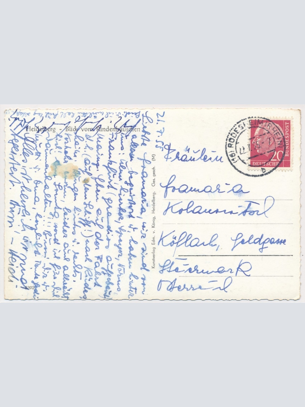 AK, Heidelberg, Baden-Württemberg, Ansichtskarte (S3824)