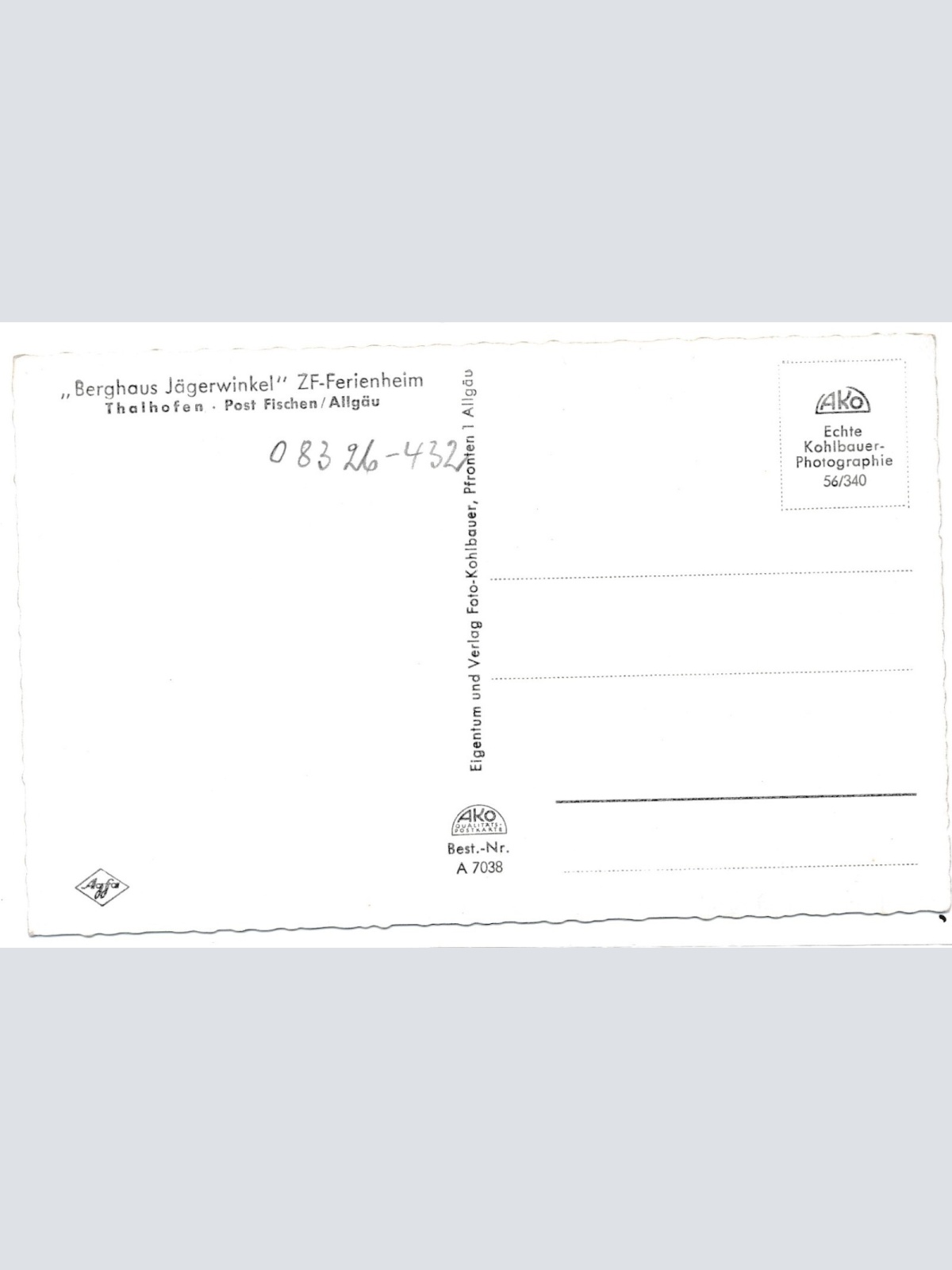 AK, Thalhofen, Bayern, Ansichtskarte (S3827)