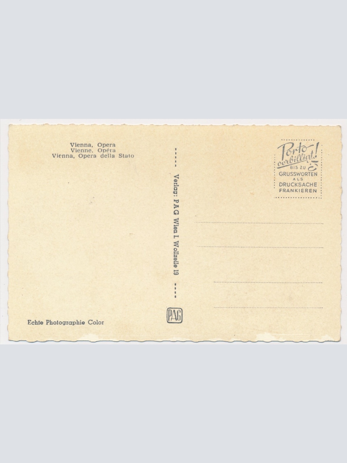 AK, Wien, Staatsoper, Ansichtskarte (S3889)