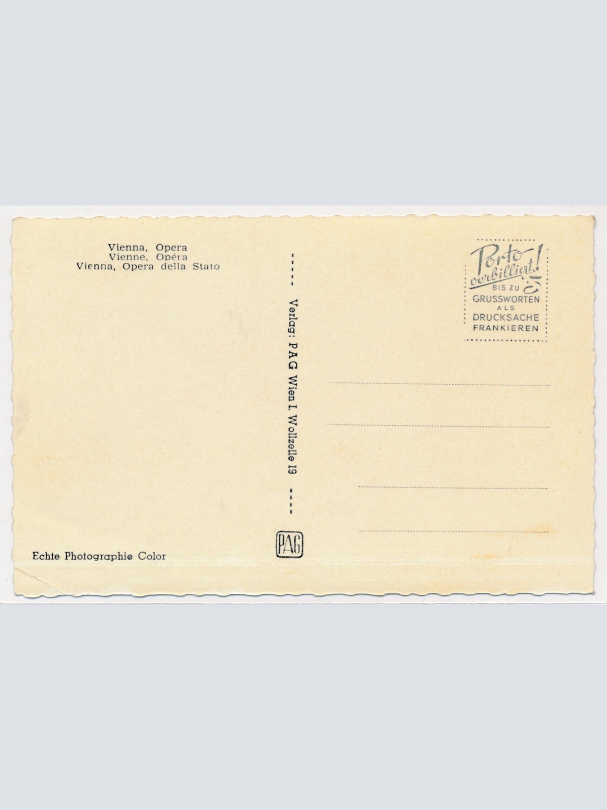 AK, Wien, Staatsoper, Ansichtskarte (S3891)