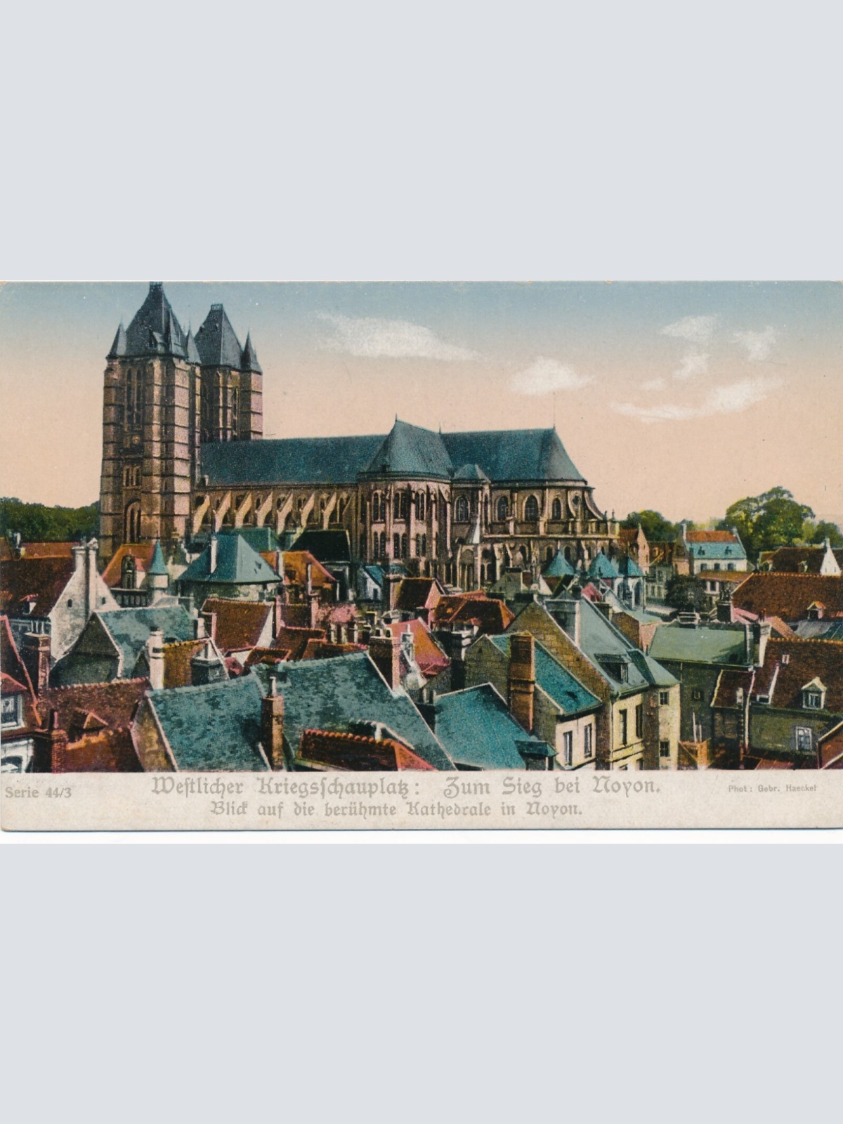 AK Kriegsschauplatz zum Sieg bei Noyon Ansichtskarte (13781)