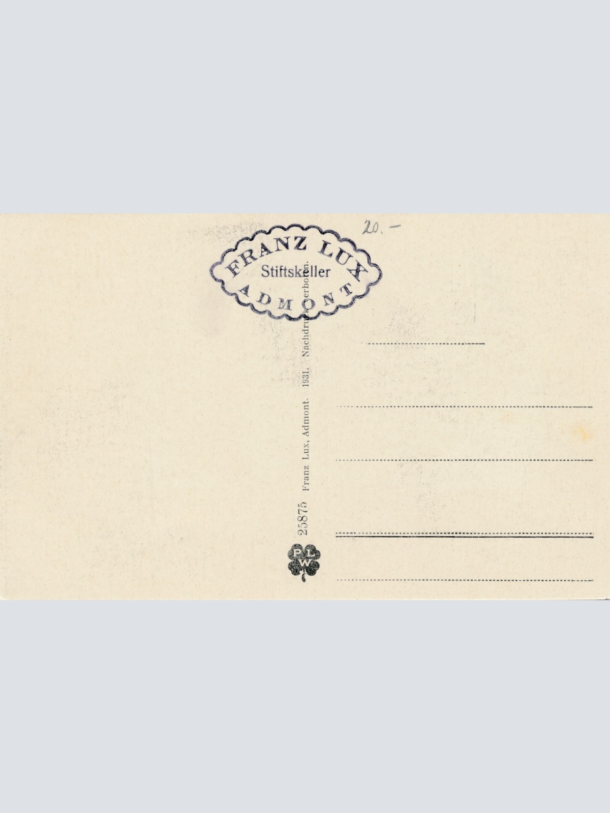 AK aus Admont mit Stiftskeller Innerem Steiermark Ansichtskarte (13812)