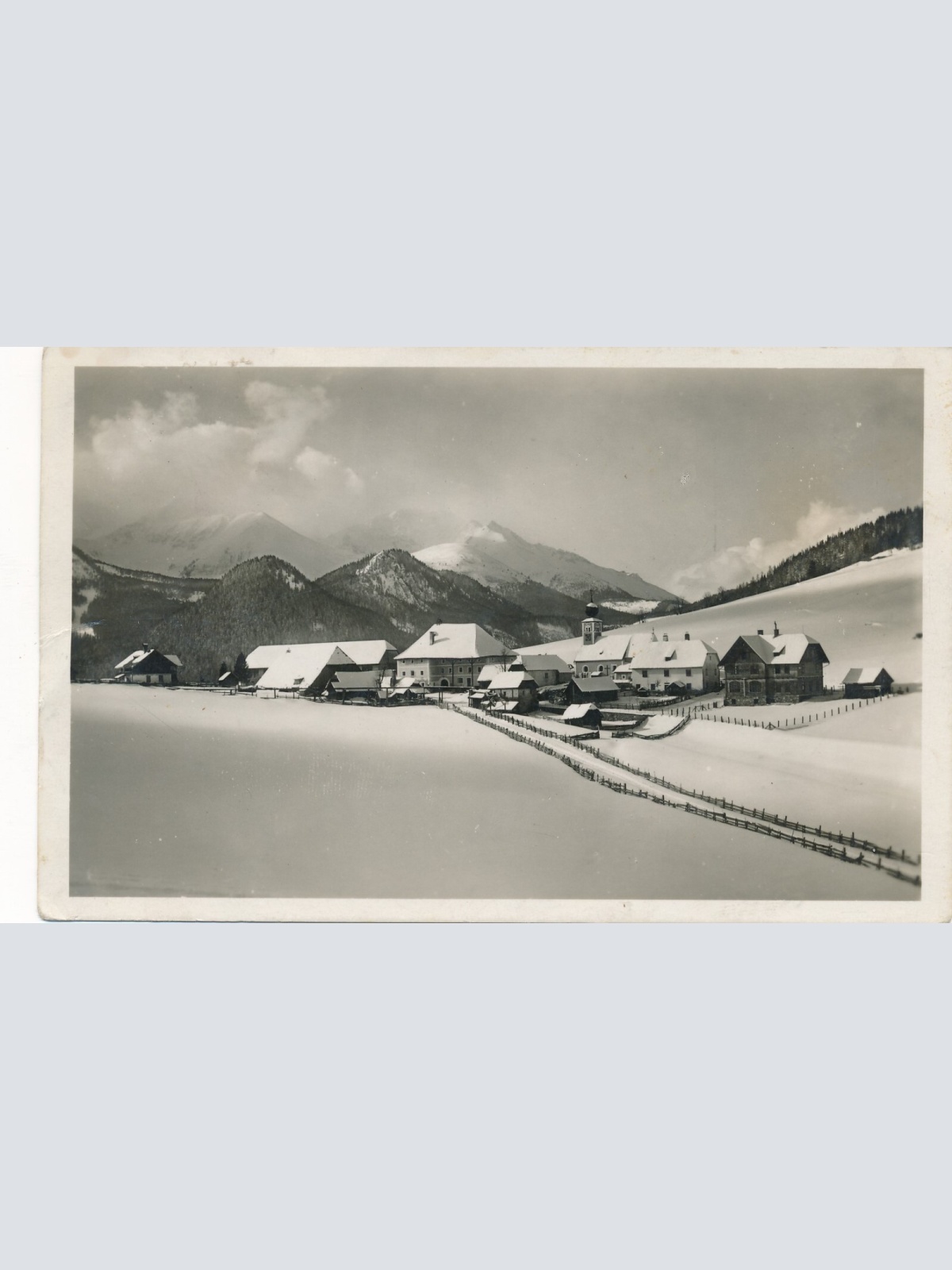 AK aus Hohentauern mit Bösenstein Winterkarte Steiermark Ansichtskarte (13822)