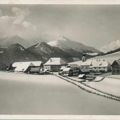 AK aus Hohentauern mit Bösenstein Winterkarte Steiermark Ansichtskarte (13822)