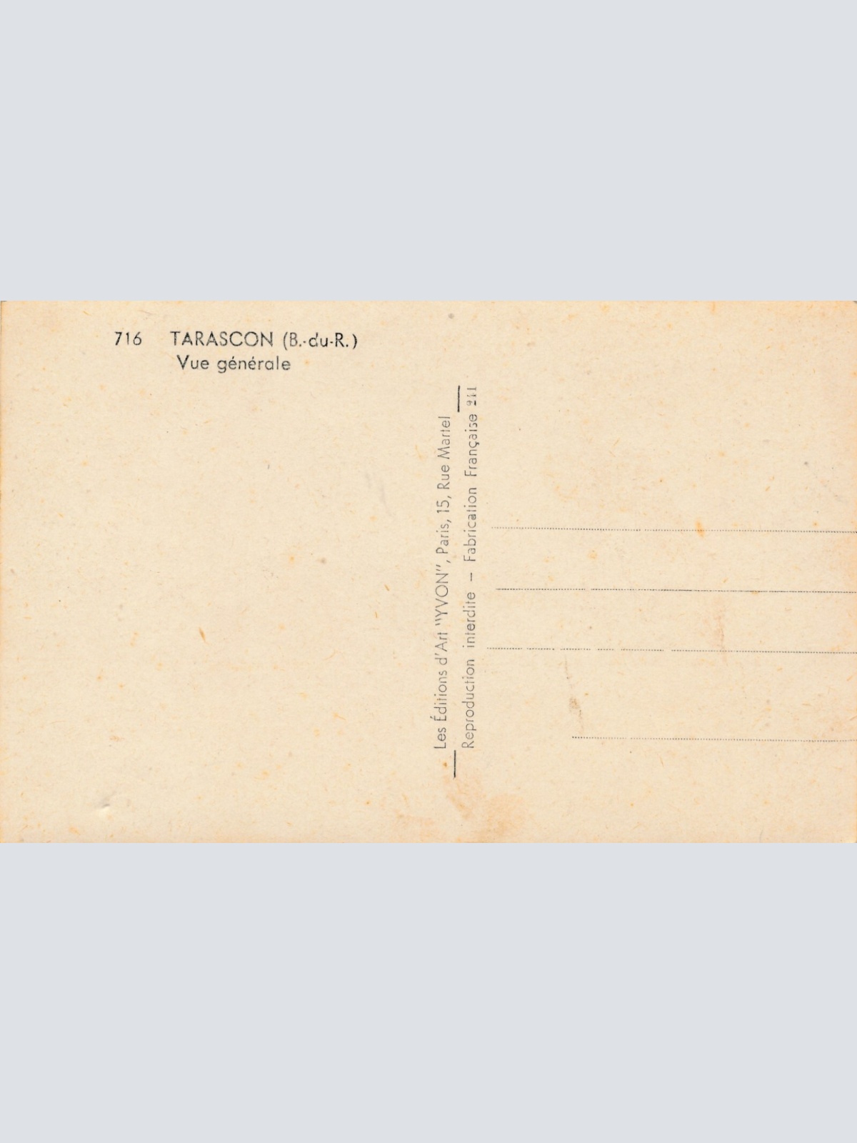 AK, Tarascon, Frankreich, Ansichtskarte (S3900)