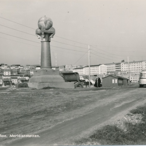 AK, Meridianstøtten, Hammerfest, Norwegen, Ansichtskarte (S3929)