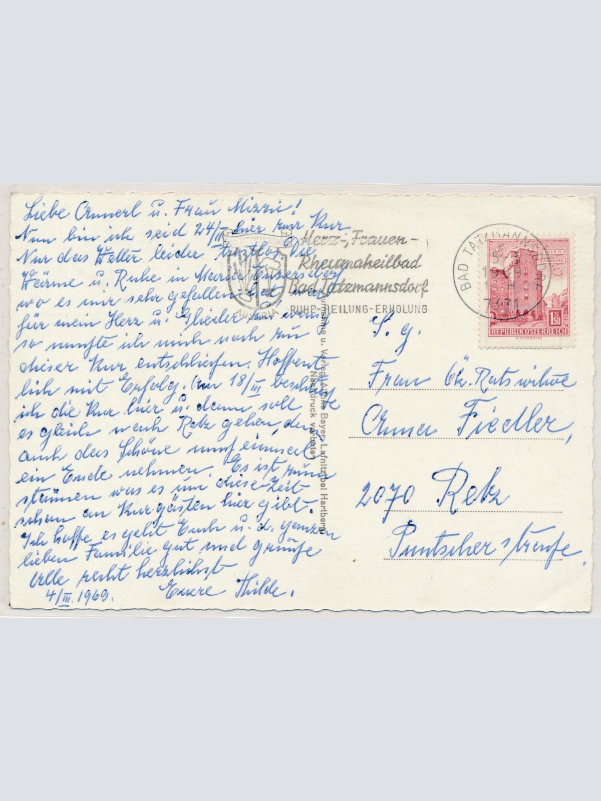 AK, Bad Tatzmannsdorf, Burgenland, Ansichtskarte (S3941)