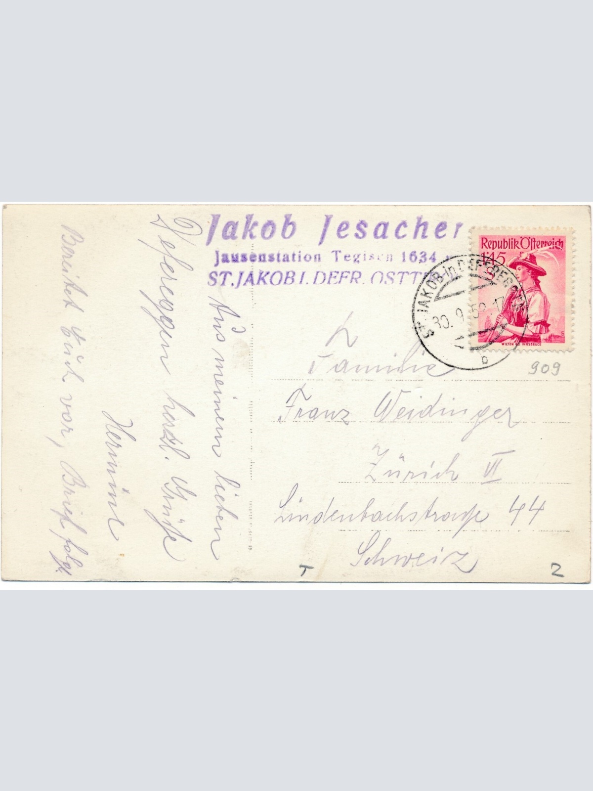 AK, St. Jakob in Defereggen, Tirol, Ansichtskarte (S3955)