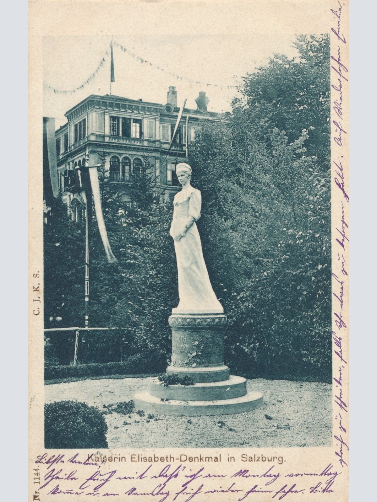 AK, Kaiserin Elisabeth-Denkmal, Salzburg, Ansichtskarte (S3976)