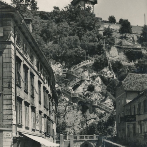 AK aus Graz Schlossbergsteig Steiermark Ansichtskarte (13861)