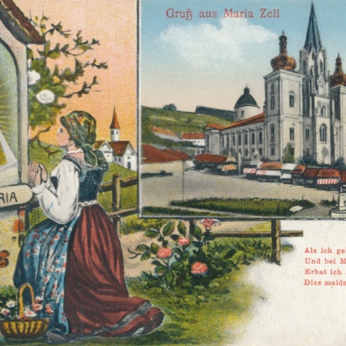 AK aus Mariazell Ave Maria Gnadenmutter Steiermark Ansichtskarte (13872)