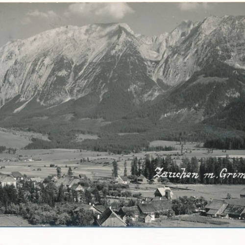 AK aus Zauchen mit Grimming Steiermark Ansichtskarte (13883)