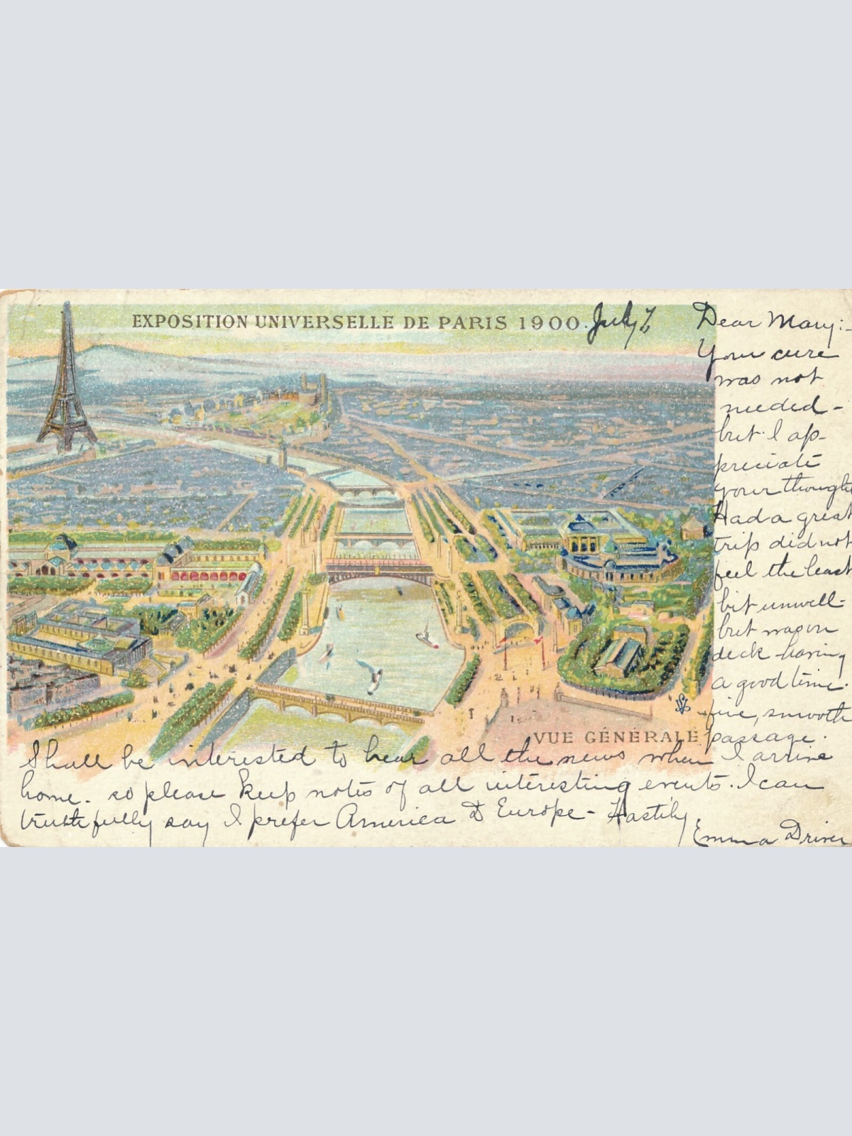 Litho-AK, Exposition Universelle, Paris, Frankreich, Ansichtskarte (S4129)