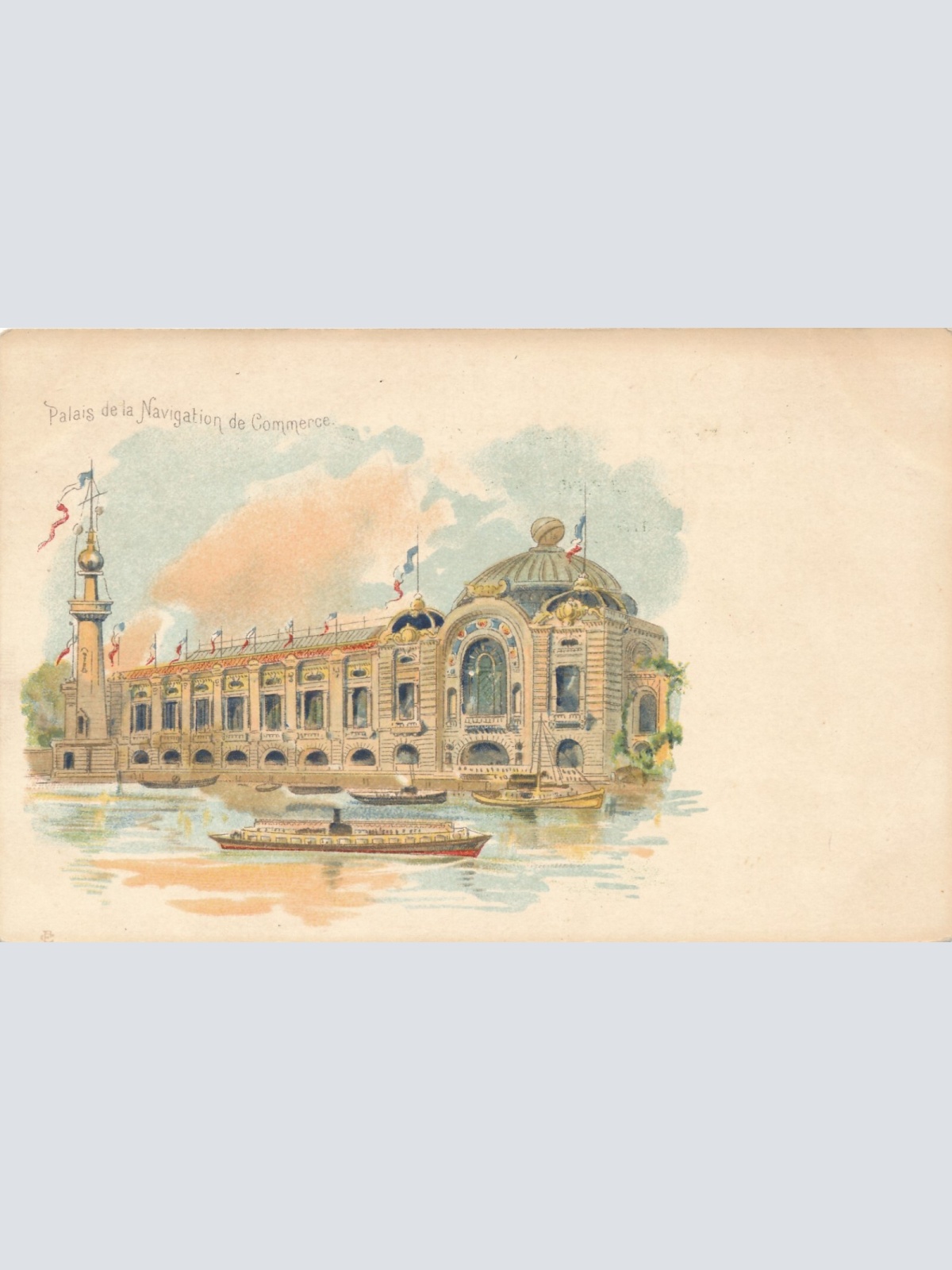 Litho-AK, Palais de la Navigation, Paris, Frankreich, Ansichtskarte (S4132)