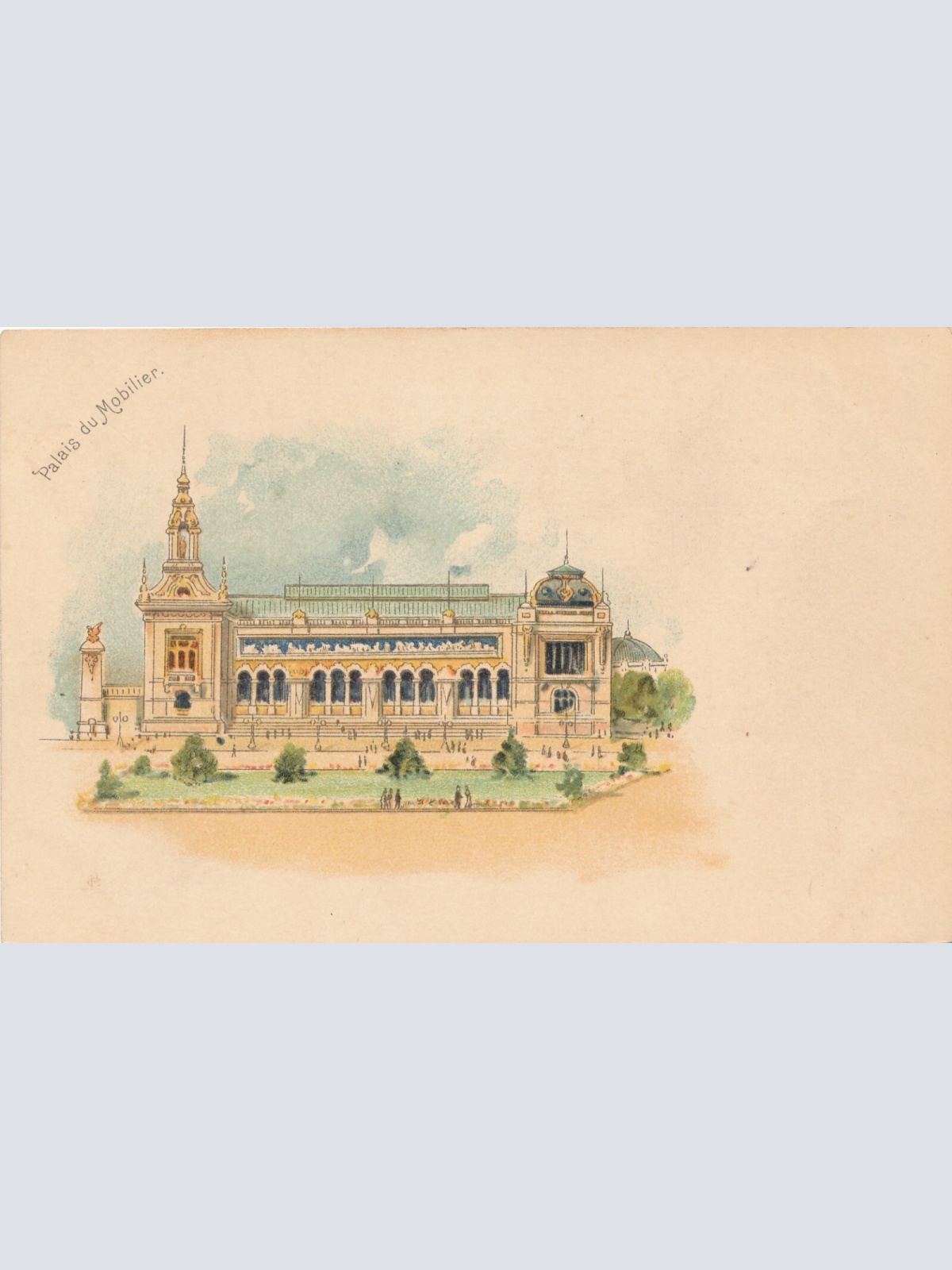 Litho-AK, Palais du Mobilier, Paris, Frankreich, Ansichtskarte (S4135)