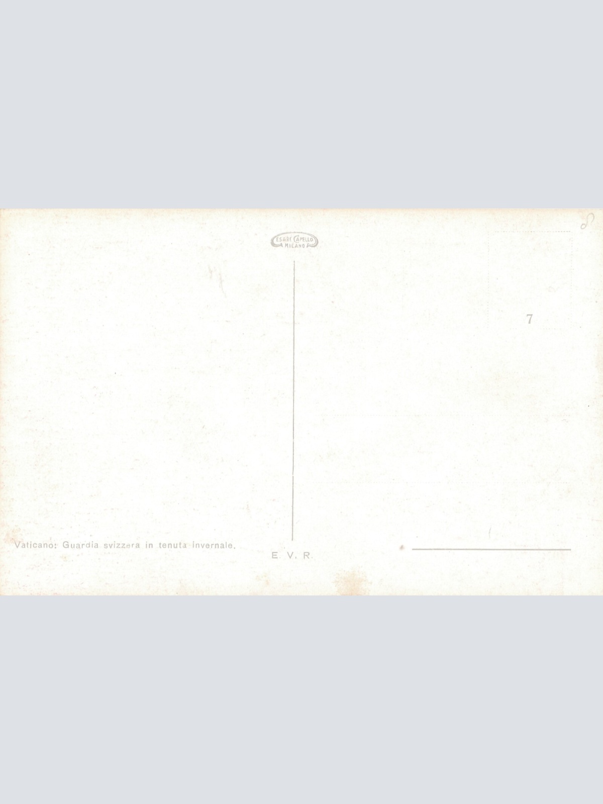 AK, Vaticano, Guardia svizzera in tenuta invernale, Ansichtskarte (S4140)