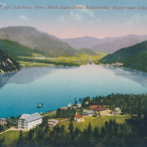 AK, Achensee, Hotel Seehof, Tirol,  Ansichtskarte (S4165)