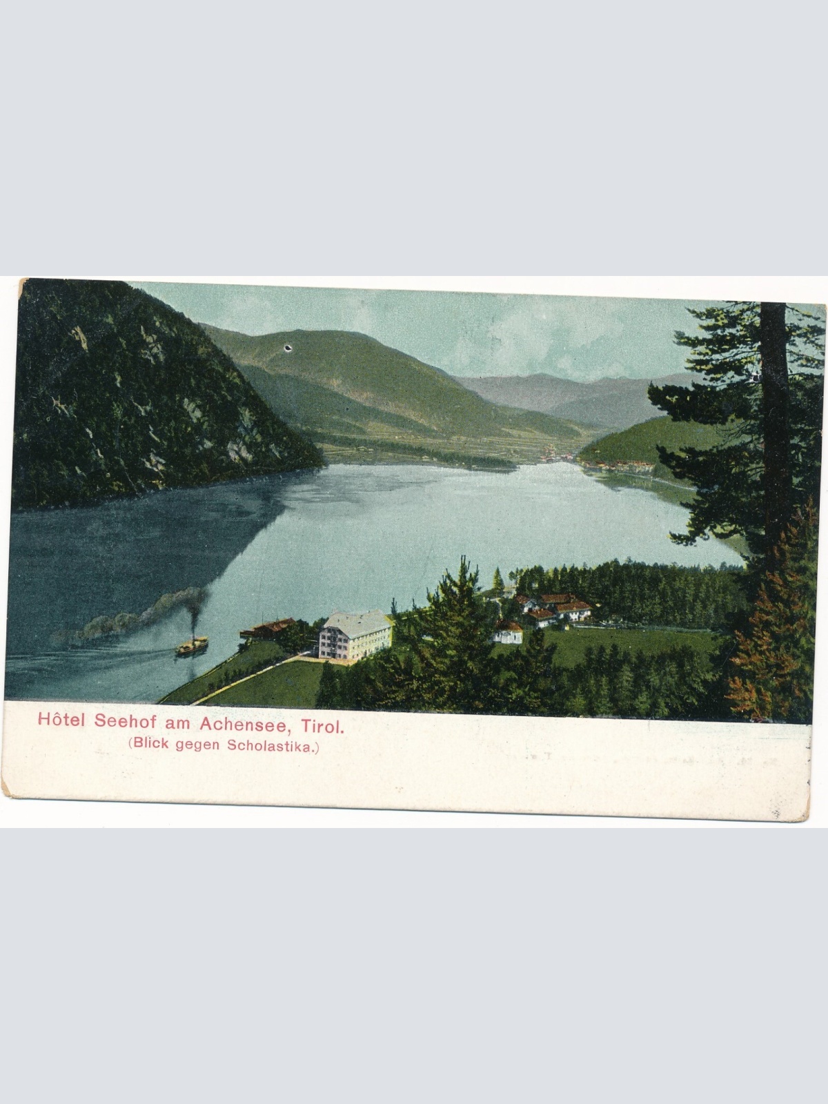 AK, Achensee, Hotel Seehof, Tirol,  Ansichtskarte (S4182)