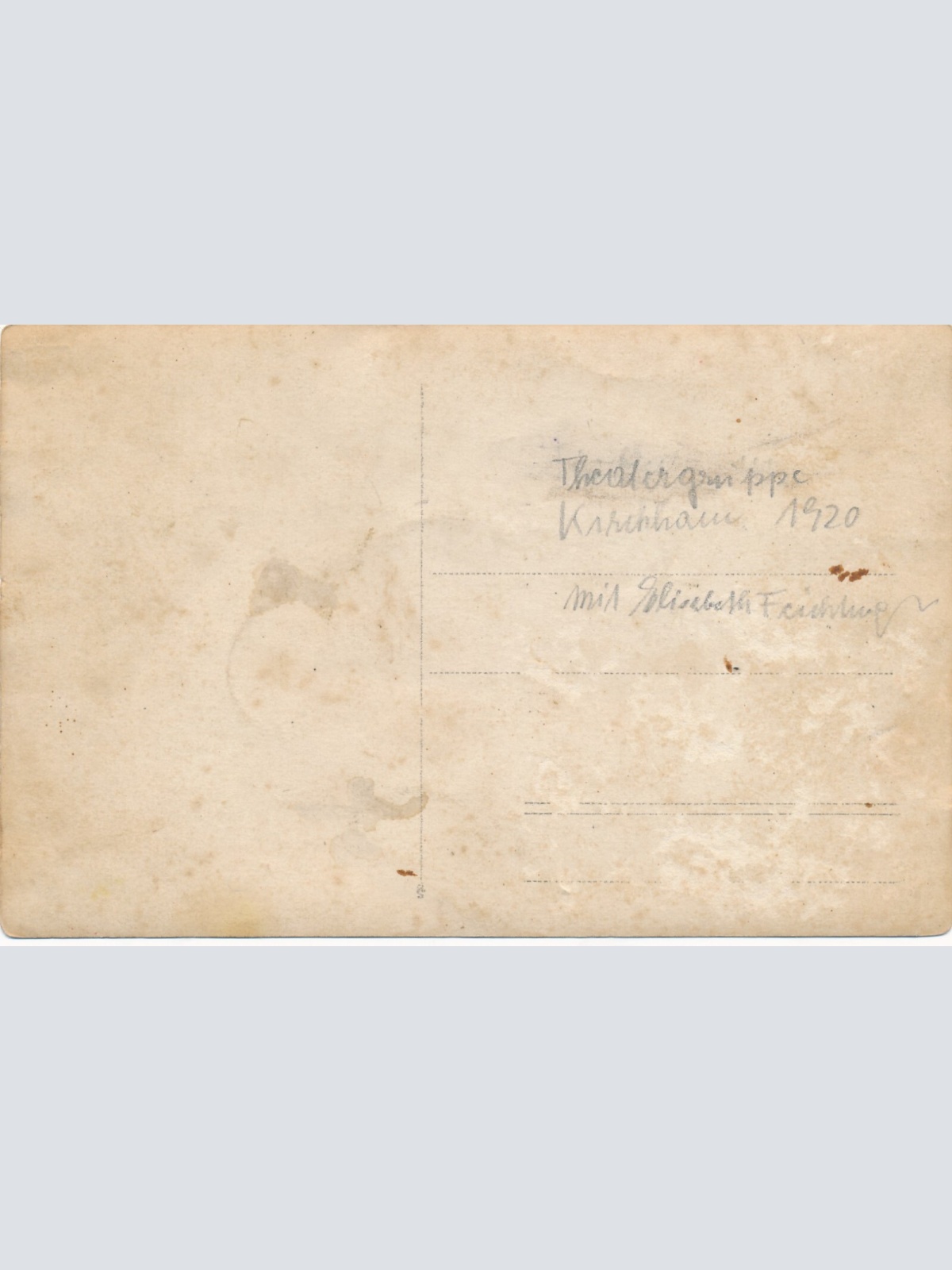 AK Annodazumals Theatergruppe 1920  Ansichtskarte (13931)