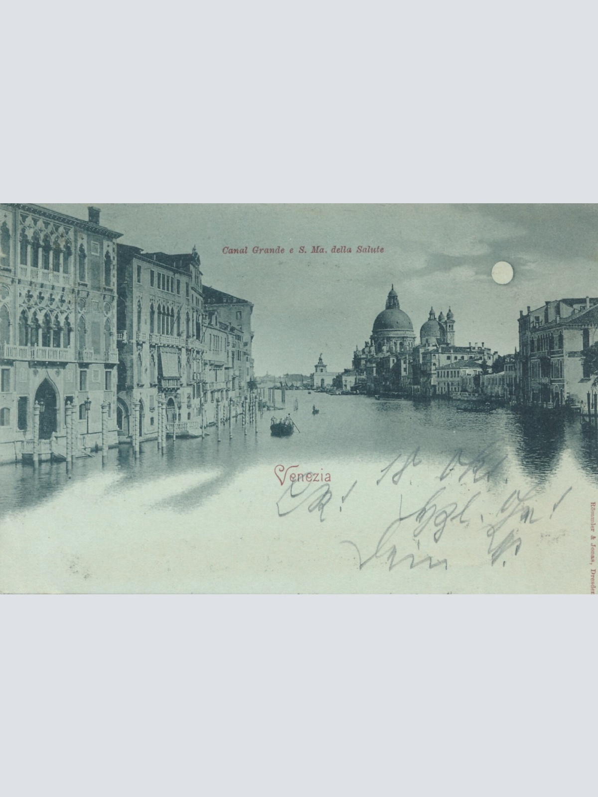 AK, Venezia, Italien, Mondschein-Karte,  Ansichtskarte (S4200)