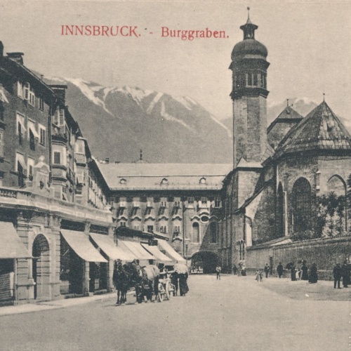AK, Innsbruck, Burggraben, Tirol, Ansichtskarte (S4218)