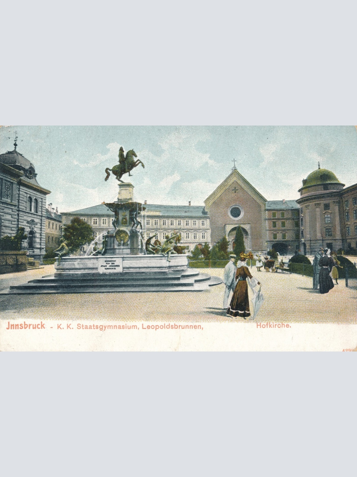 AK, Innsbruck, Staatsgymnasium, Tirol, Ansichtskarte (S4232)