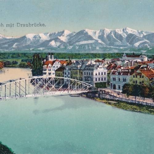 AK, Villach, Draubrücke, Kärnten, Ansichtskarte (S4270)