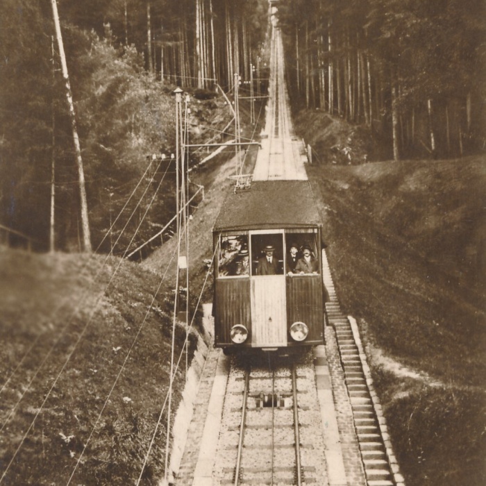 AK, Baden-Baden, Baden-Württemberg, Merkur Bahn, Ansichtskarte (S4280)