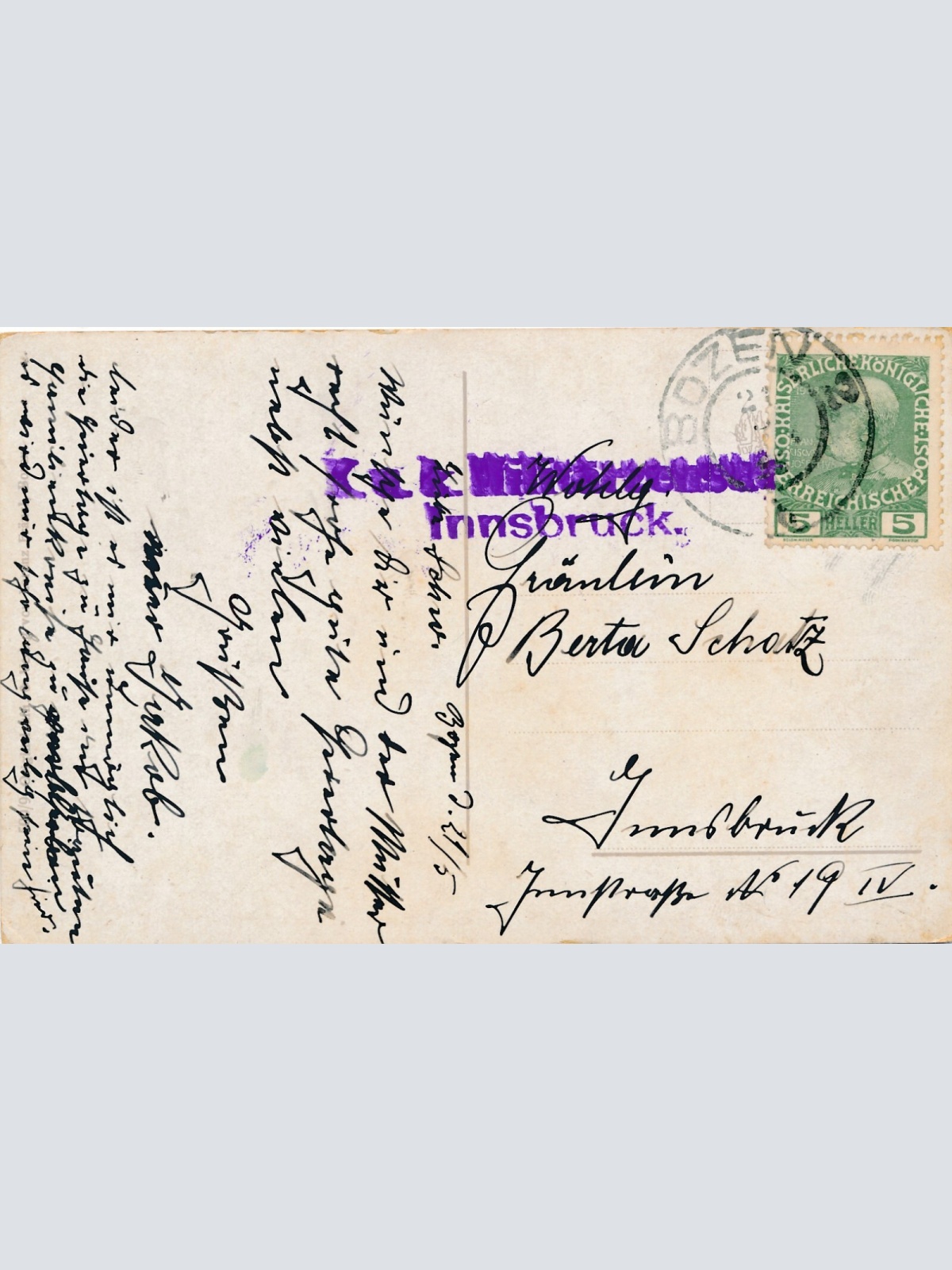 AK, Bozen, Burg Maretsch, Italien, Ansichtskarte (S4308)