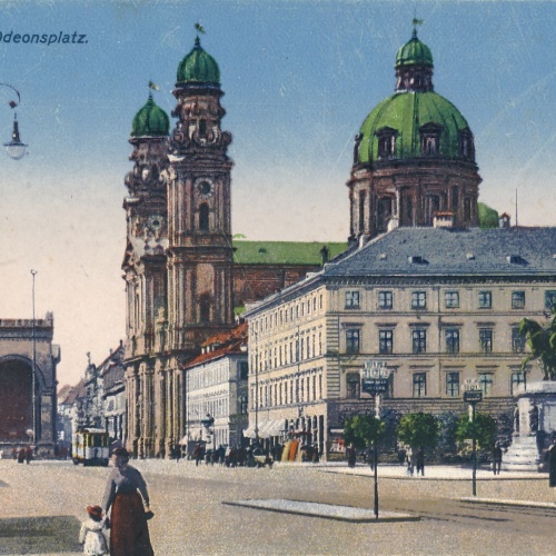 AK, München, Odeonsplatz, Bayern, Ansichtskarte (S4431)