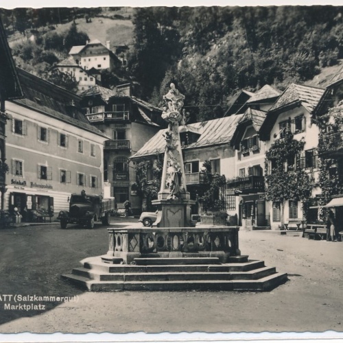 AK, Hallstatt, Marktplatz, Oberösterreich, Ansichtskarte (S4444)