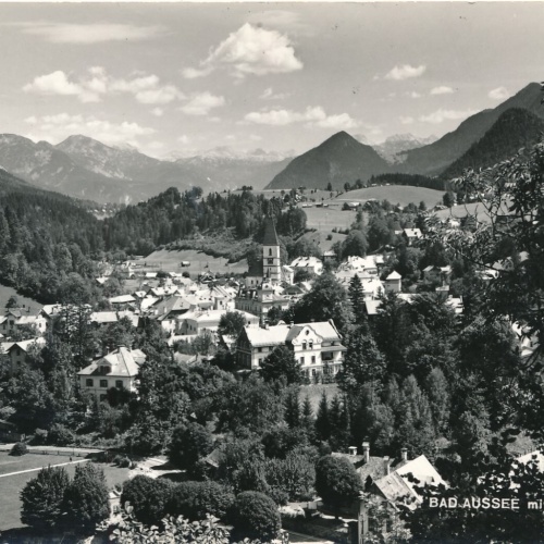 AK, Bad Aussee mit Totem Gebirge, Steiermark, Ansichtskarte (S4447)