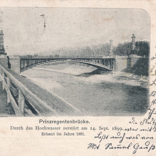AK, Gruß aus München, Bayern, Prinzregentenbrücke, Ansichtskarte (S4457)
