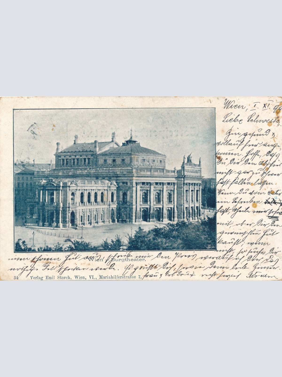 AK, Wien, Burgtheater, Ansichtskarte (S4466)