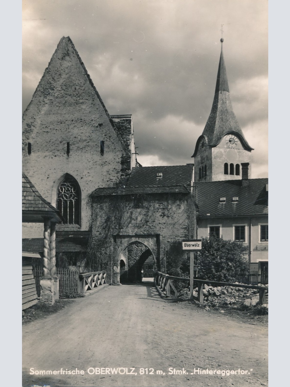 AK, Oberwölz , Hintereggertor, Steiermark, Ansichtskarte (S4476)