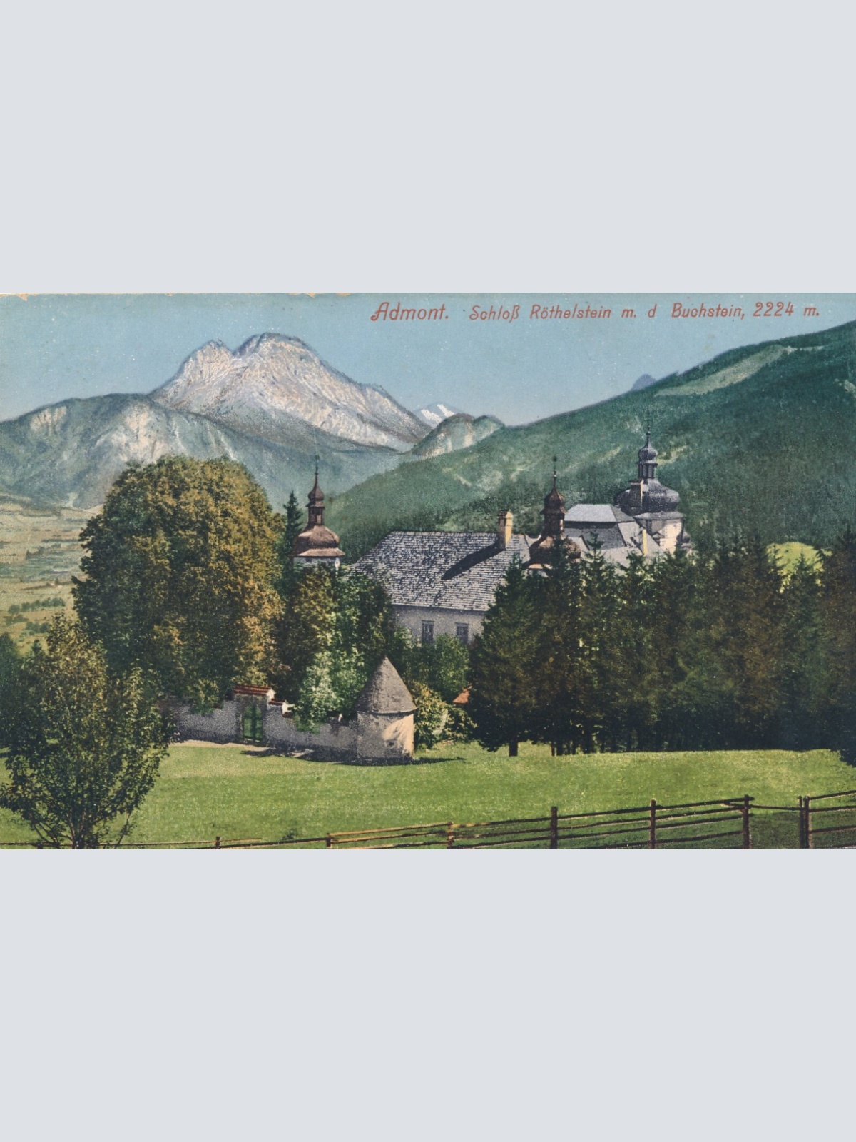 AK, Admont, Schloss Röthelstein, Steiermark, Ansichtskarte (S4495)