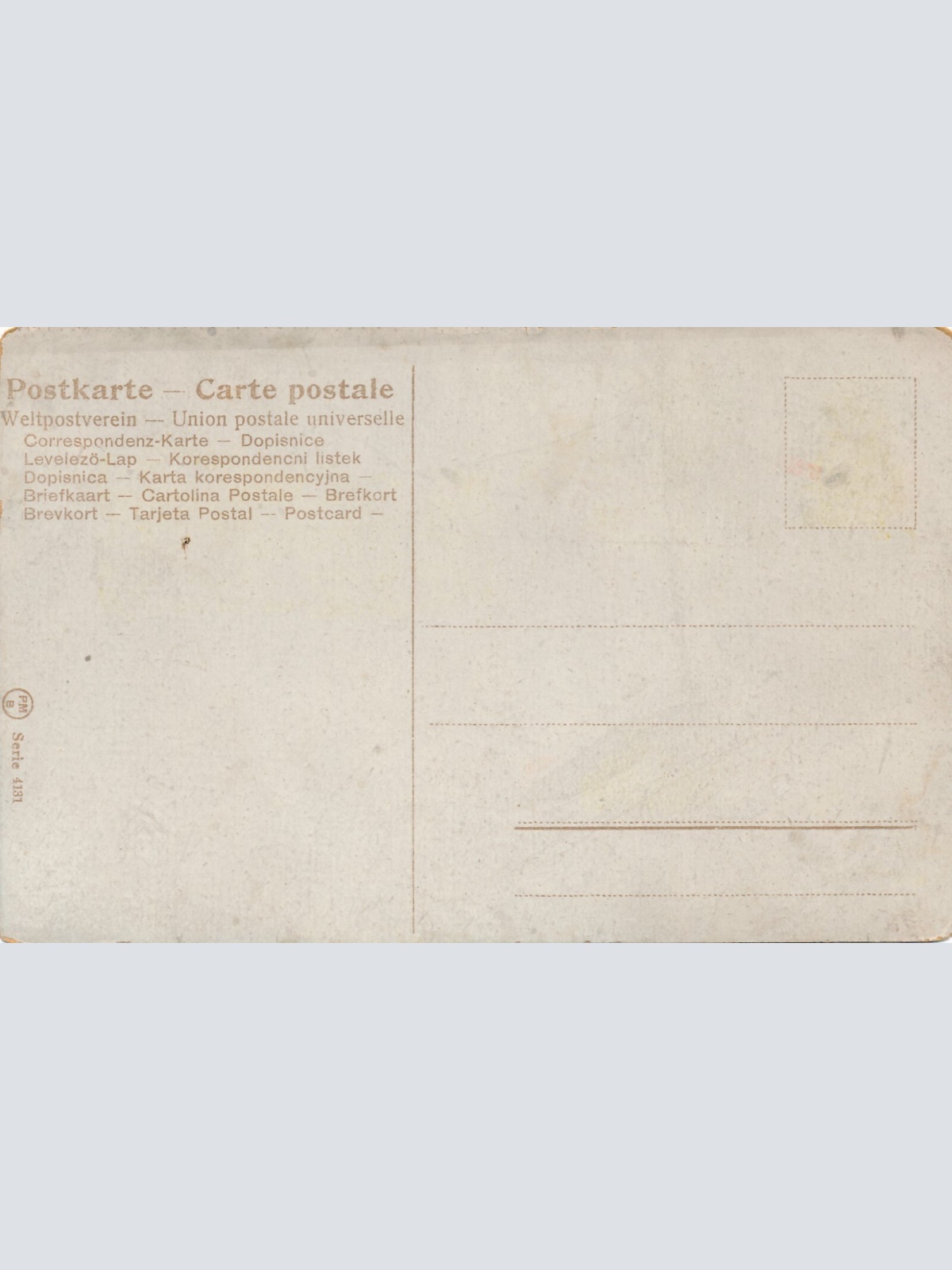 Motiv - Karte Fröhliche Ostern Frau mit riesen EI Ansichtskarte (13693)