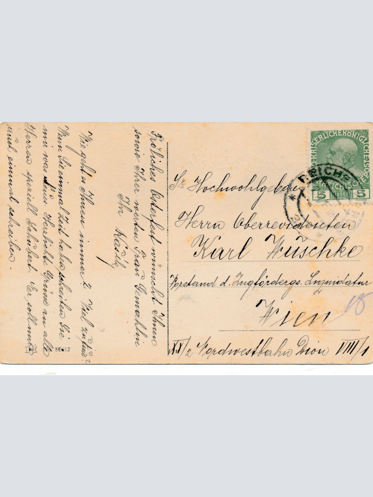 Motiv - Karte Frohe Ostern Kücken jagen die Gans Ansichtskarte (13696)