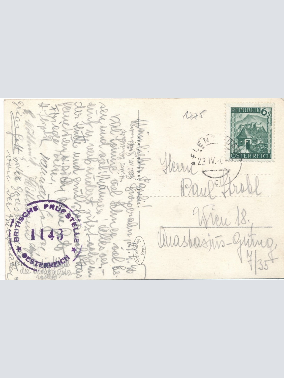 AK, Aflenz mit Hochschwab, Steiermark, Ansichtskarte (S4541)