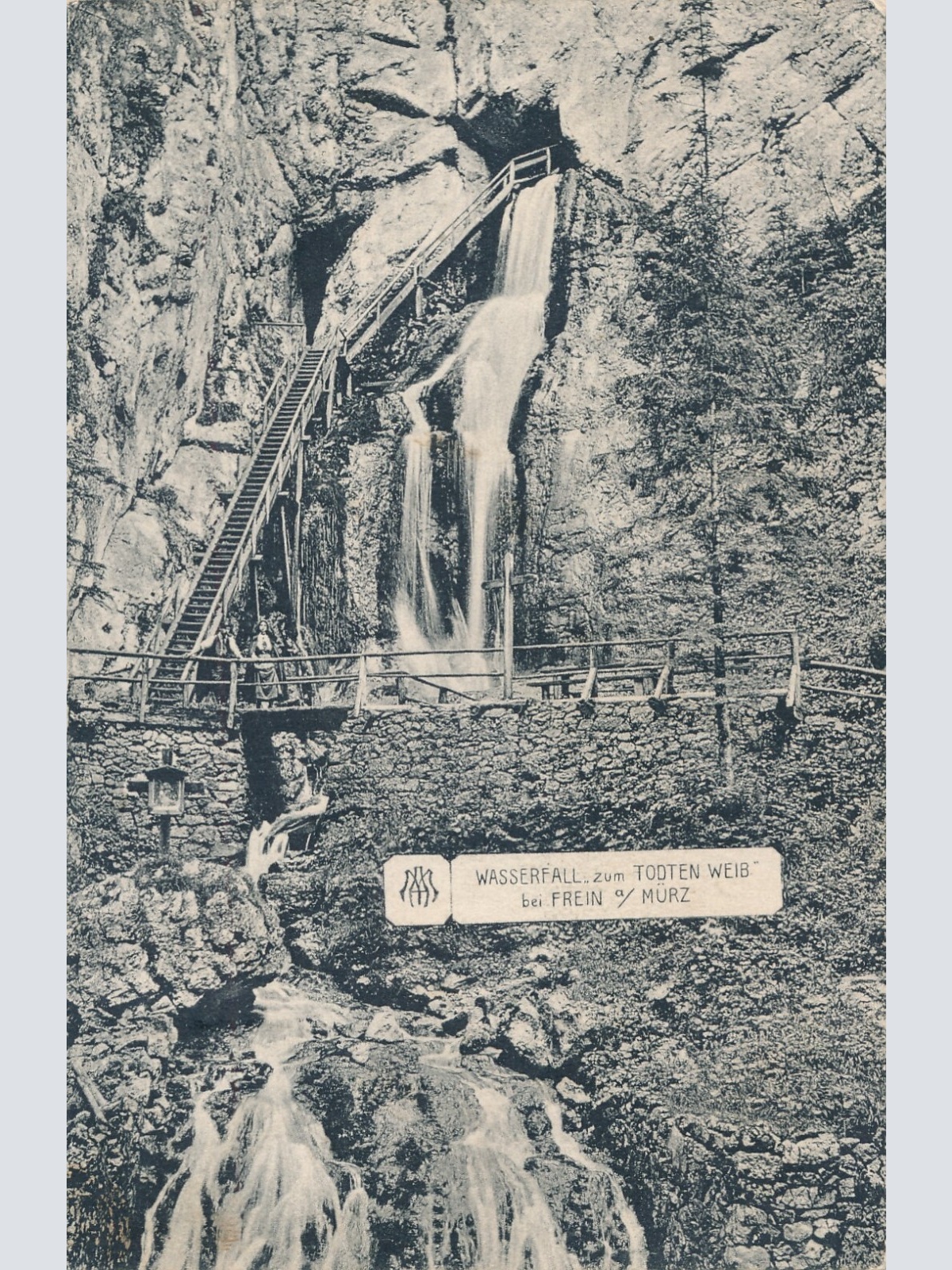 AK, Wasserfall zum Todten Weib, Steiermark, Ansichtskarte (S4553)