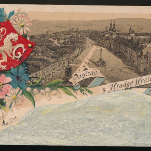 Litho - Karte aus Kaliningrad - Kralove Russland (4891)